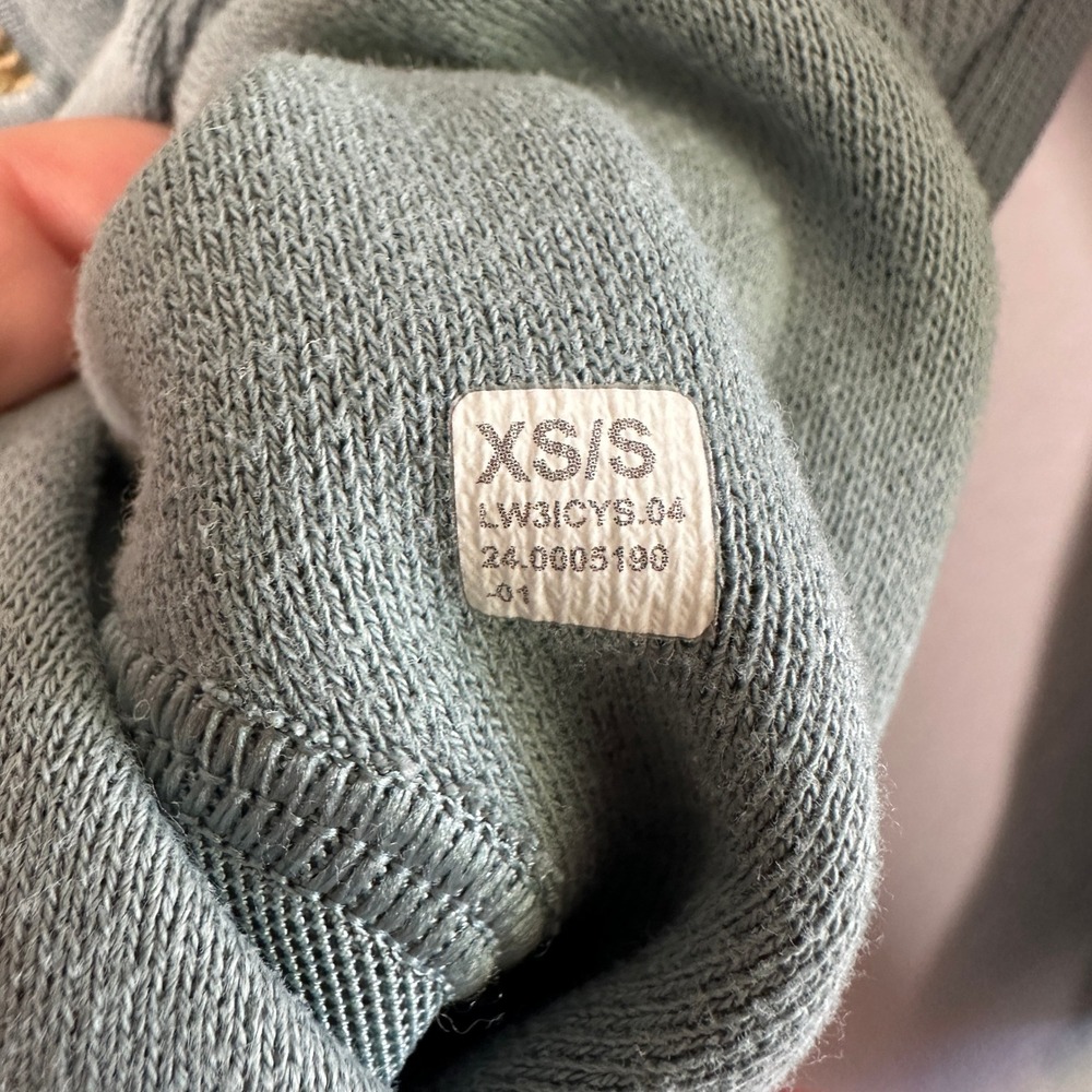 Lululemon Scuba Oversized Funnel-Neck Half Zip Long Crater Blue/Gold W3ICYS XS/S - Picture 8 of 8